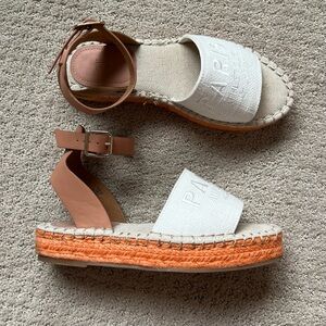 H&M Platform Espadrille Sandals. Size 7